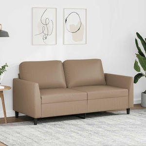 vidaXL, vidaXL 2-Sitzer-Sofa Cappuccino-Braun 140 cm Kunstleder