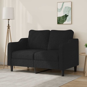 vidaXL, vidaXL 2-Sitzer-Sofa Schwarz 120 cm Stoff