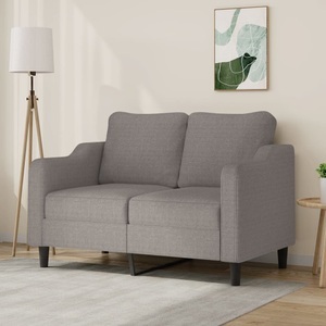 vidaXL, vidaXL 2-Sitzer-Sofa Taupe 140 cm Stoff