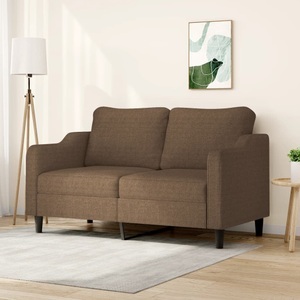 vidaXL, vidaXL 2-Sitzer-Sofa Braun 140 cm Stoff