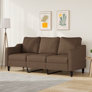 vidaXL, vidaXL 3-Sitzer-Sofa Braun 180 cm Stoff, vidaXL 3-Sitzer-Sofa Braun 180 cm Stoff