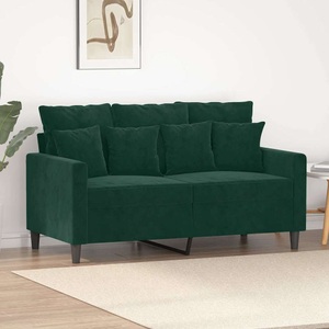vidaXL, vidaXL 2-Sitzer-Sofa Dunkelgrün 120 cm Samt