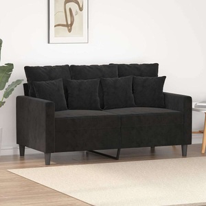 vidaXL, vidaXL 2-Sitzer-Sofa Schwarz 120 cm Samt