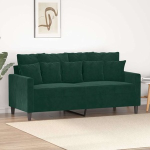 vidaXL, vidaXL 2-Sitzer-Sofa Dunkelgrün 140 cm Samt