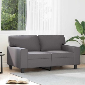 vidaXL, vidaXL 2-Sitzer-Sofa Grau 120 cm Kunstleder, vidaXL 2-Sitzer-Sofa Grau 120 cm Kunstleder