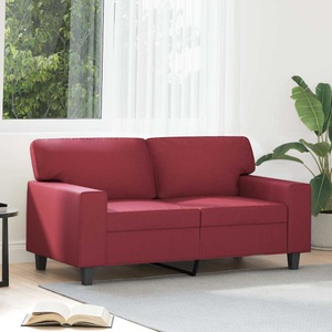 vidaXL, vidaXL 2-Sitzer-Sofa Weinrot 120 cm Kunstleder, vidaXL 2-Sitzer-Sofa Weinrot 120 cm Kunstleder