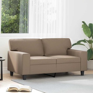 vidaXL, vidaXL 2-Sitzer-Sofa Cappuccino-Braun 120 cm Kunstleder, vidaXL 2-Sitzer-Sofa Cappuccino-Braun 120 cm Kunstleder