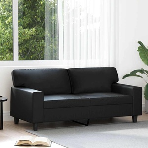 vidaXL, vidaXL 2-Sitzer-Sofa Schwarz 140 cm Kunstleder, vidaXL 2-Sitzer-Sofa Schwarz 140 cm Kunstleder