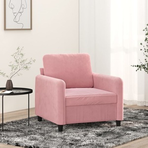 vidaXL, vidaXL Sessel Rosa 60 cm Samt, vidaXL Sessel Rosa 60 cm Samt