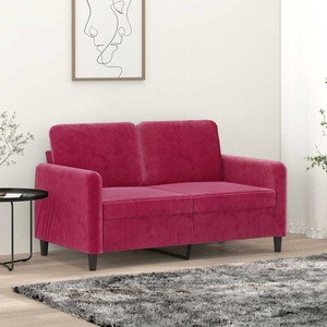 vidaXL, vidaXL 2-Sitzer-Sofa Weinrot 120 cm Samt