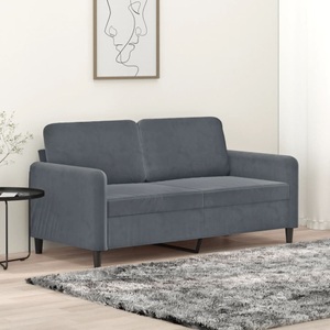 vidaXL, vidaXL 2-Sitzer-Sofa Dunkelgrau 140 cm Samt