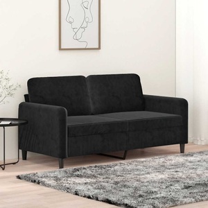 vidaXL, vidaXL 2-Sitzer-Sofa Schwarz 140 cm Samt