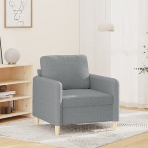 vidaXL, vidaXL Sessel Hellgrau 60 cm Stoff