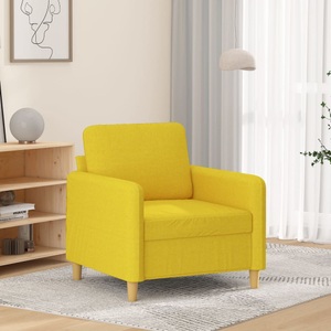 vidaXL, vidaXL Sessel Hellgelb 60 cm Stoff