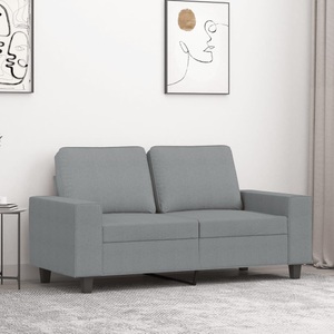 vidaXL, vidaXL 2-Sitzer-Sofa Hellgrau 120 cm Stoff