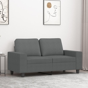 vidaXL, vidaXL 2-Sitzer-Sofa Dunkelgrau 120 cm Stoff, vidaXL 2-Sitzer-Sofa Dunkelgrau 120 cm Stoff