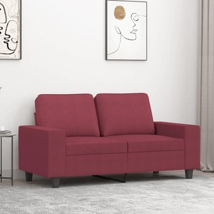 vidaXL, vidaXL 2-Sitzer-Sofa Weinrot 120 cm Stoff