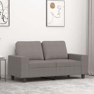 vidaXL, vidaXL 2-Sitzer-Sofa Taupe 120 cm Stoff