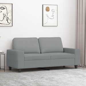 vidaXL, vidaXL 2-Sitzer-Sofa Hellgrau 140 cm Stoff