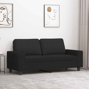 vidaXL, vidaXL 2-Sitzer-Sofa Schwarz 140 cm Stoff