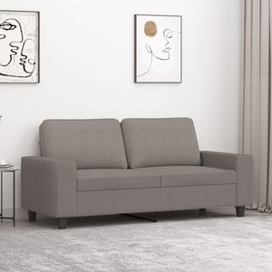 vidaXL, vidaXL 2-Sitzer-Sofa Taupe 140 cm Stoff