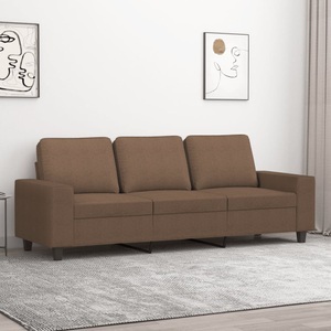 vidaXL, vidaXL 3-Sitzer-Sofa Braun 180 cm Stoff, vidaXL 3-Sitzer-Sofa Braun 180 cm Stoff