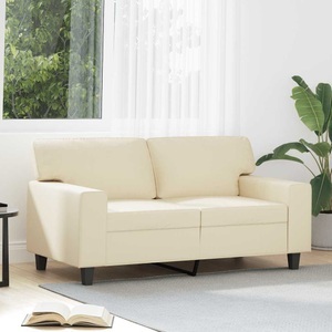 vidaXL, vidaXL 2-Sitzer-Sofa Creme 120 cm Kunstleder, vidaXL 2-Sitzer-Sofa Creme 120 cm Kunstleder