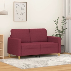 vidaXL, vidaXL 2-Sitzer-Sofa Weinrot 120 cm Stoff, 