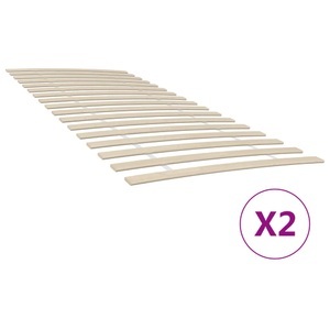 vidaXL, vidaXL Lattenroste mit 34 Latten 2 Stk. 90x200 cm, vidaXL Lattenroste mit 34 Latten 2 Stk. 90x200 cm