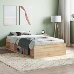 vidaXL, vidaXL Bettgestell Sonoma-Eiche 90x200 cm