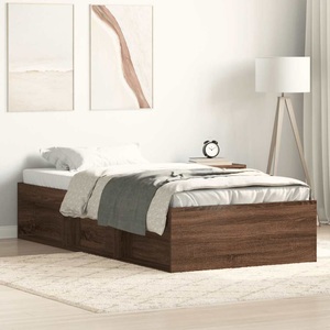 vidaXL, vidaXL Bettgestell Braun Eichen-Optik 90x200 cm
