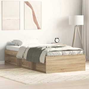 vidaXL, vidaXL Bettgestell Sonoma-Eiche 100x200 cm