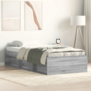 vidaXL, vidaXL Bettgestell Grau Sonoma 100x200 cm