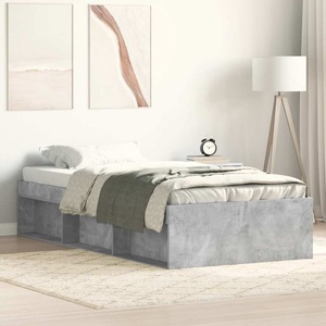 vidaXL, vidaXL Bettgestell Betongrau 90x190 cm