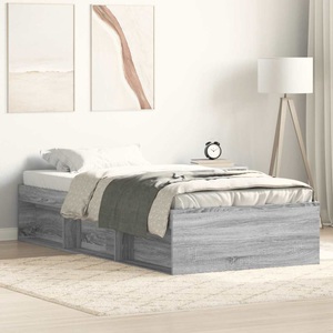 vidaXL, vidaXL Bettgestell Grau Sonoma 90x190 cm