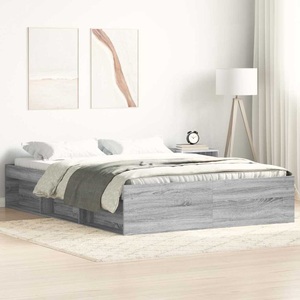 vidaXL, vidaXL Bettgestell Grau Sonoma 120x190 cm