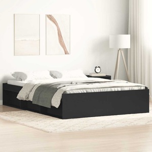 vidaXL, vidaXL Bettgestell Schwarz 120x200 cm