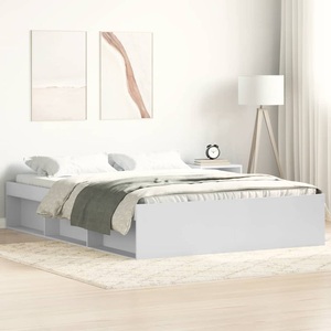 vidaXL, vidaXL Bettgestell Weiß 150x200 cm