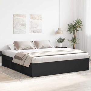 vidaXL, vidaXL Bettgestell Schwarz 180x200 cm, vidaXL Bettgestell Schwarz 180x200 cm
