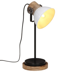 vidaXL, vidaXL Schreibtischlampe 25 W Weiß 17x17x50 cm E27, vidaXL Schreibtischlampe 25 W Weiß 17x17x50 cm E27