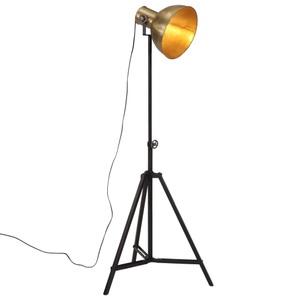 vidaXL, vidaXL Stehleuchte 25 W Vintage-Messing 61x61x90/150 cm E27