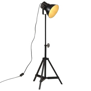 vidaXL, vidaXL Stehleuchte 25 W Schwarz 35x35x65/95 cm E27