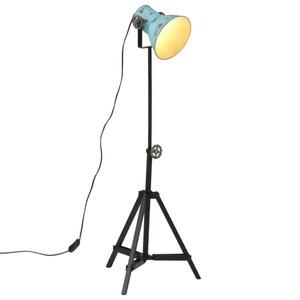 vidaXL, vidaXL Stehleuchte 25 W Blau 35x35x65/95 cm E27