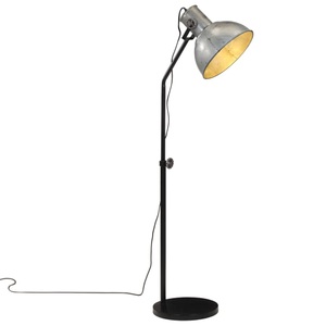 vidaXL, vidaXL Stehleuchte 25 W Vintage Silbern 30x30x90-150 cm E27