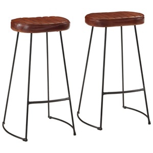 vidaXL, vidaXL Gavin-Barhocker 2 Stk. Dunkelbraun 44x37,5x78 cm, vidaXL Gavin-Barhocker 2 Stk. Dunkelbraun 44x37,5x78 cm