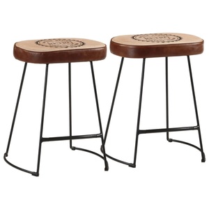 vidaXL, vidaXL Barhocker 2 Stk. Dunkelbraun 40x29,5x53 cm, vidaXL Barhocker 2 Stk. Dunkelbraun 40x29,5x53 cm