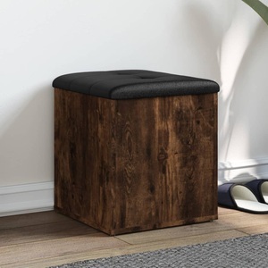 vidaXL, vidaXL Sitzbank mit Stauraum Räuchereiche 42x42x45 cm Holzwerkstoff, vidaXL Sitzbank mit Stauraum Räuchereiche 42x42x45 cm Holzwerkstoff