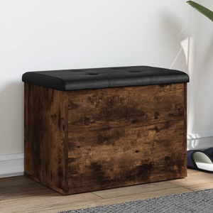 vidaXL, vidaXL Sitzbank mit Stauraum Räuchereiche 62x42x45 cm Holzwerkstoff, vidaXL Sitzbank mit Stauraum Räuchereiche 62x42x45 cm Holzwerkstoff