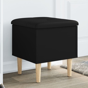 vidaXL, vidaXL Sitzbank mit Stauraum Schwarz 42x42x46 cm Holzwerkstoff, vidaXL Sitzbank mit Stauraum Schwarz 42x42x46 cm Holzwerkstoff