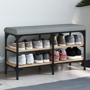 vidaXL, vidaXL Schuhbank Sonoma-Eiche 82x32x47 cm Holzwerkstoff, vidaXL Schuhbank Sonoma-Eiche 82x32x47 cm Holzwerkstoff